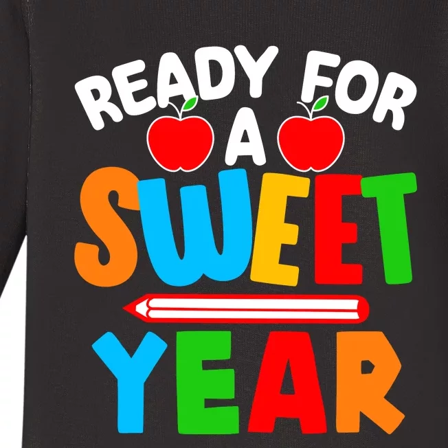 Ready For Sweet Year Back To School Teacher Baby Long Sleeve Bodysuit