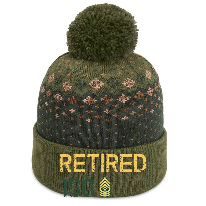 Retired First Sergeant (1SG) The Baniff Cuffed Pom Beanie