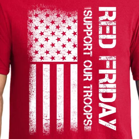 Red Friday Support Our Troops Veterans Tribute Pajama Set