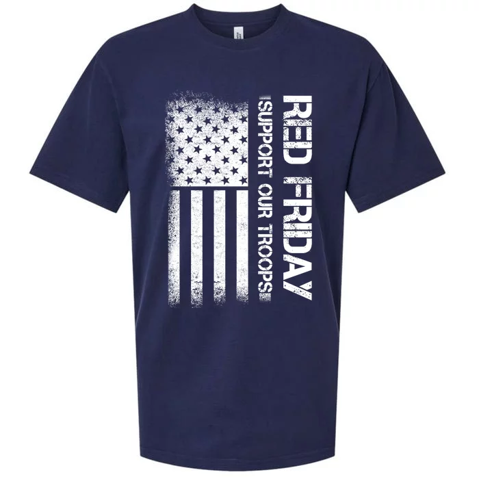 Red Friday Support Our Troops Veterans Tribute Sueded Cloud Jersey T-Shirt