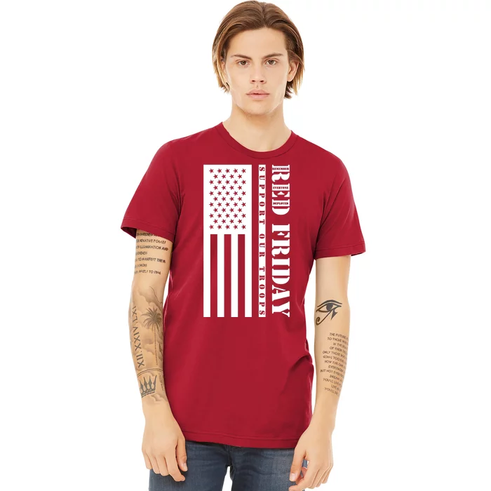 RED Friday Support Our Troops Remember Everyone Deployed Premium T-Shirt