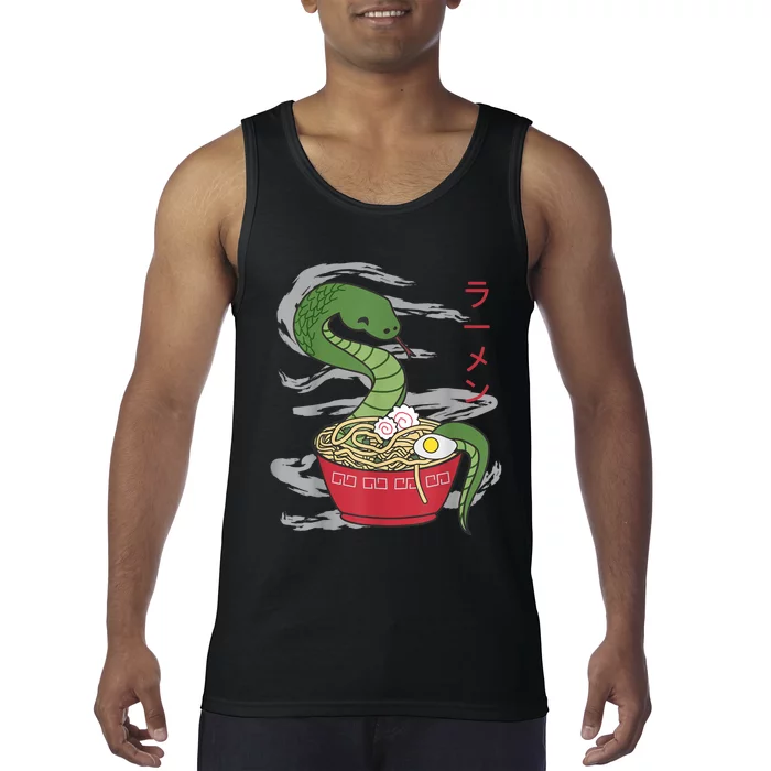 Ramen Funny Snake Japanese Food Kawaii Japan Soup Tank Top