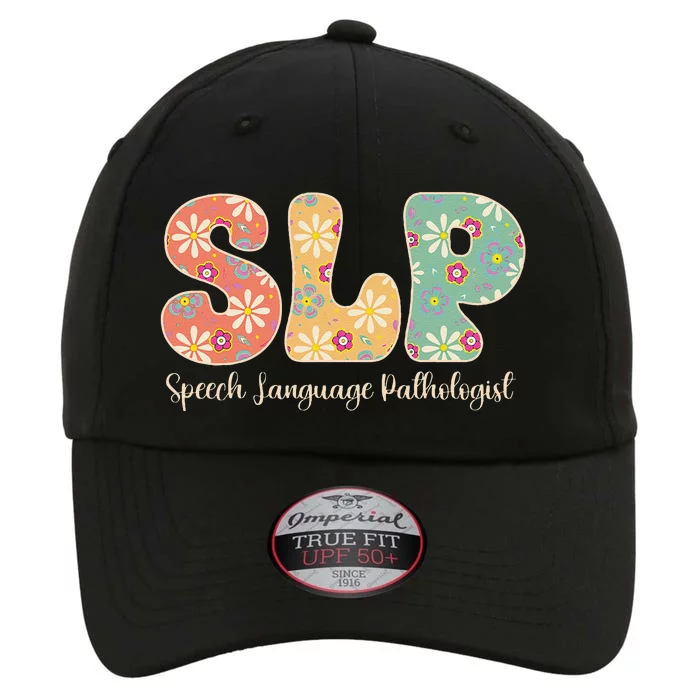 Retro Floral Slp Speech Language Pathologist Speech Therapy The Original Performance Cap