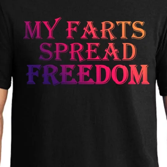 Redneck Farts Spread Freedom Country Joke Usa Flag Humour Gift Pajama Set