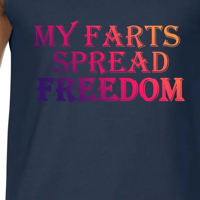 Redneck Farts Spread Freedom Country Joke Usa Flag Humour Gift Comfort Colors® Tank Top