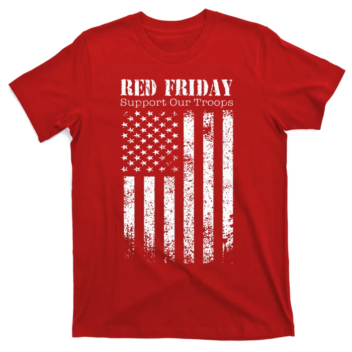 Red Friday Support Our Troops Military Memorial Day T-Shirt