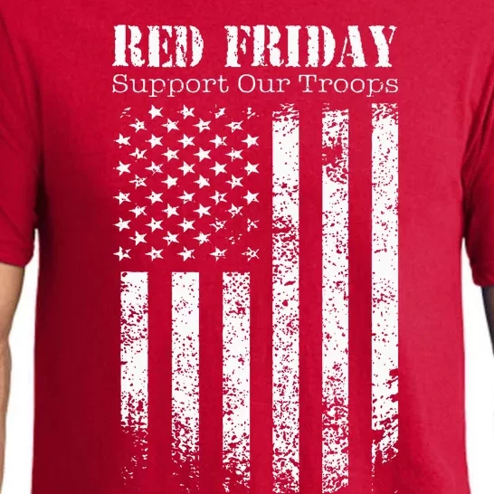 Red Friday Support Our Troops Military Memorial Day Pajama Set