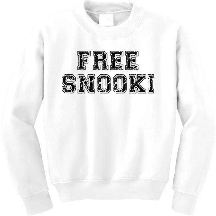 Retro Free Snooki Vintage Design Kids Sweatshirt