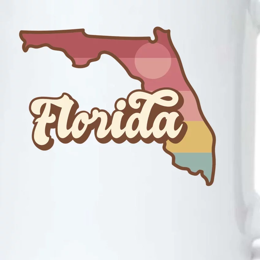 Retro Florida Sunset Black Color Changing Mug