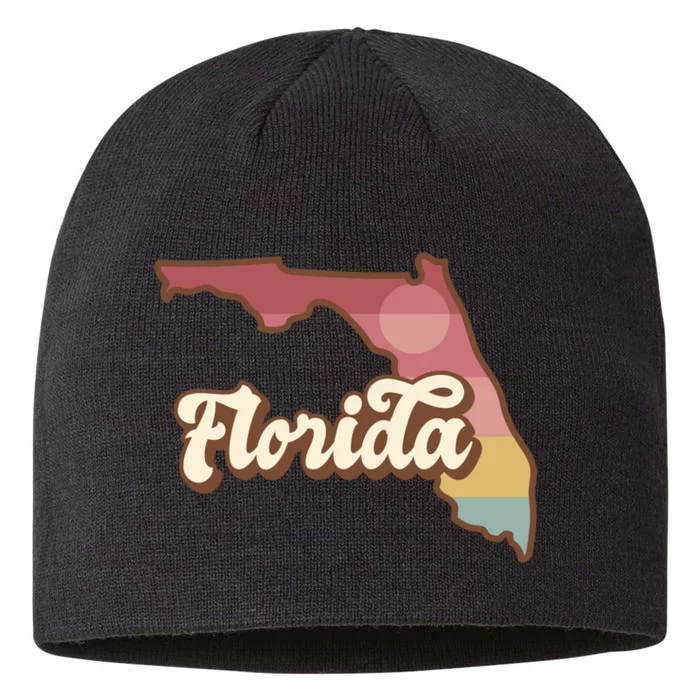 Retro Florida Sunset 8 1/2in Sustainable Knit Beanie