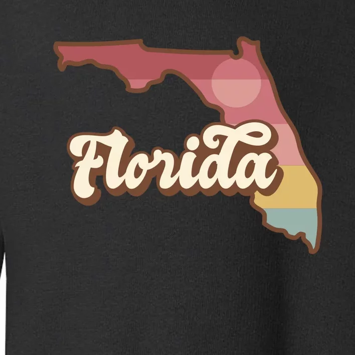 Retro Florida Sunset Toddler Sweatshirt