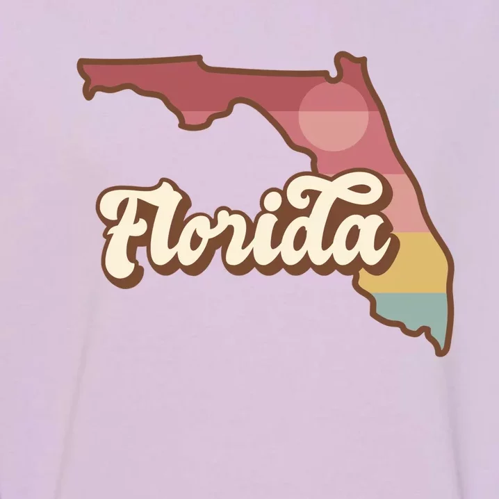 Retro Florida Sunset Garment-Dyed Sweatshirt