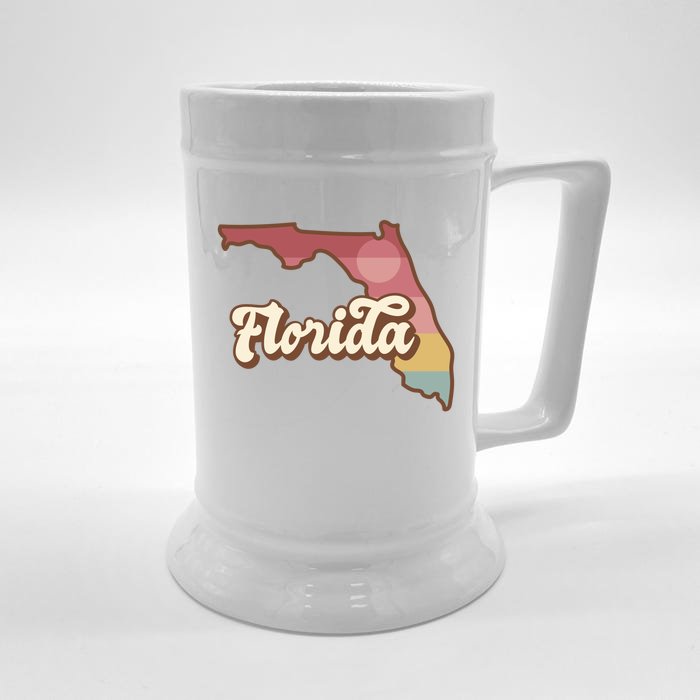 Retro Florida Sunset Front & Back Beer Stein