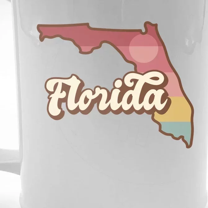 Retro Florida Sunset Front & Back Beer Stein