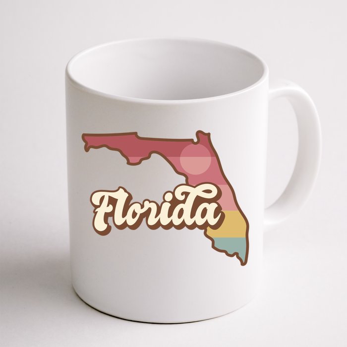 Retro Florida Sunset Front & Back Coffee Mug