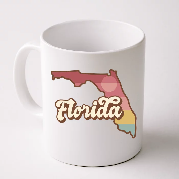 Retro Florida Sunset Front & Back Coffee Mug