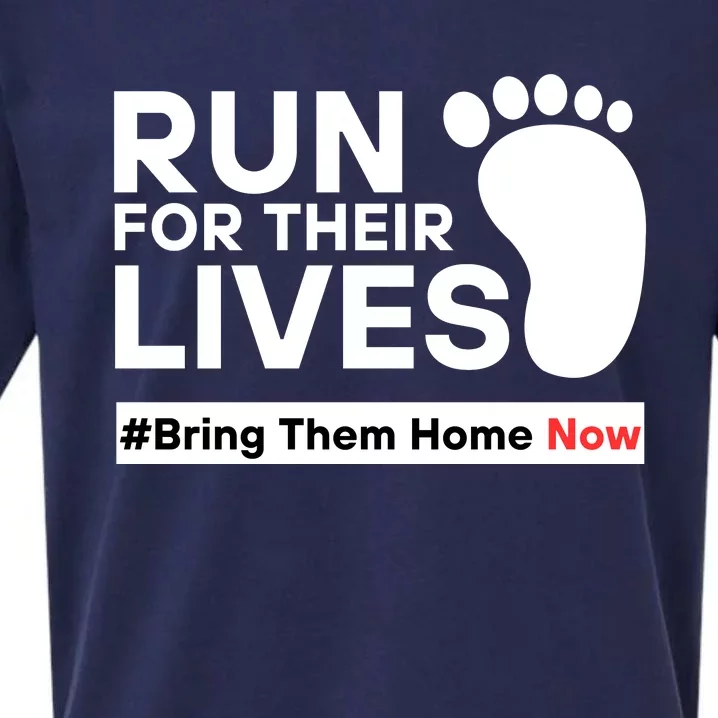 Run For Their Lives Bring Them Home Now Sueded Cloud Jersey T-Shirt