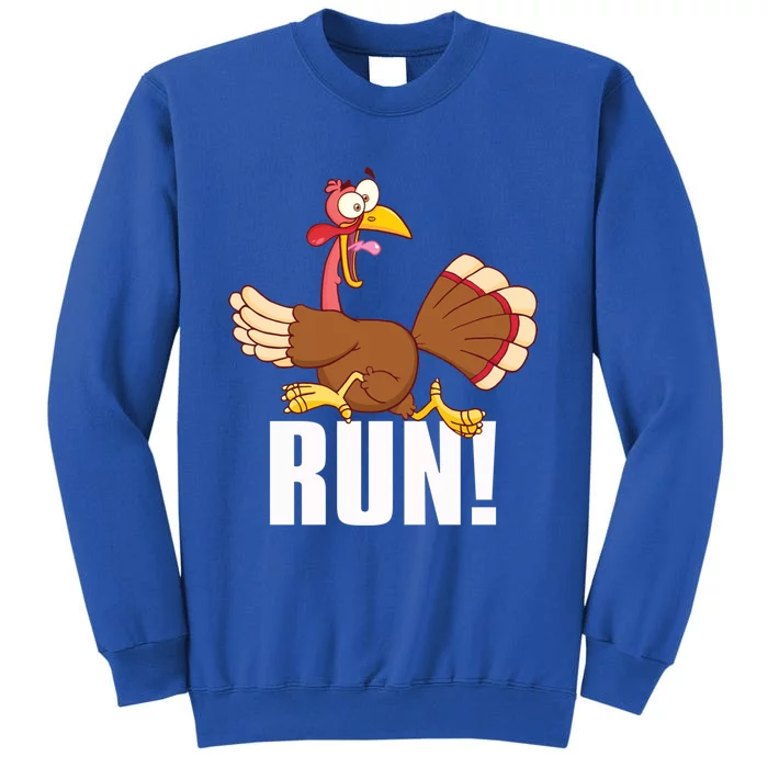 Run! Funny Thanksgiving Running 5k Race Turkey Trot Gift Sweatshirt