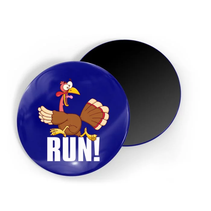 Run! Funny Thanksgiving Running 5k Race Turkey Trot Gift Magnet