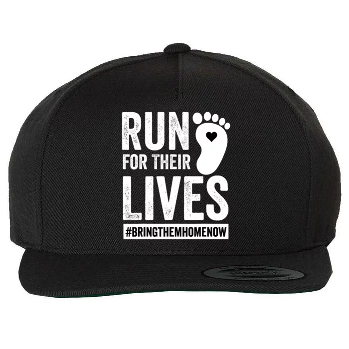 Run For Their Lives Now Wool Snapback Cap