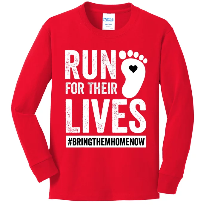 Run For Their Lives Now Kids Long Sleeve Shirt