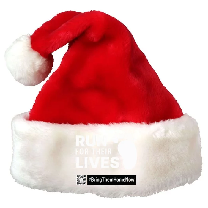 Run for Their Lives Premium Christmas Santa Hat