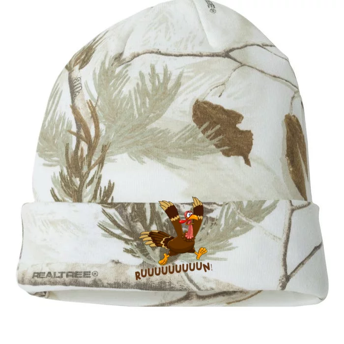 Run Funny Thanksgiving Turkey Kati - 12in Camo Beanie