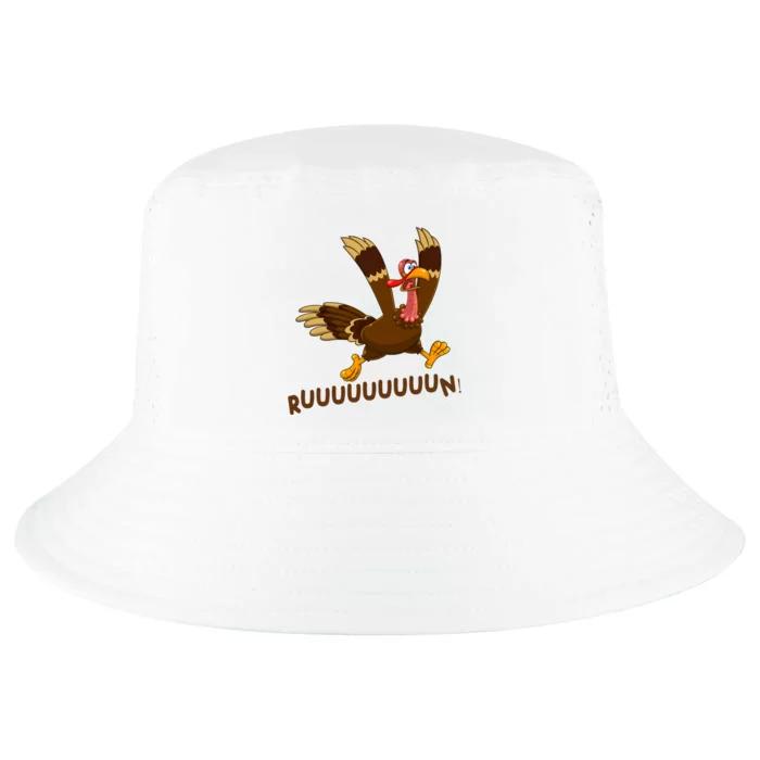 Run Funny Thanksgiving Turkey Cool Comfort Performance Bucket Hat