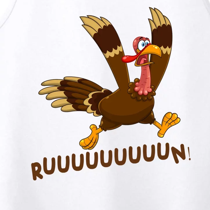 Run Funny Thanksgiving Turkey Performance Tank