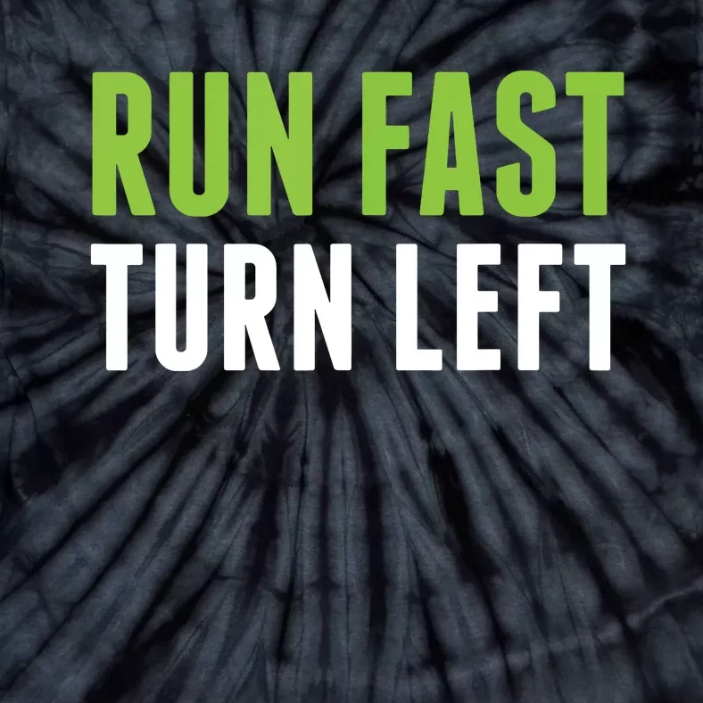 Run Fast Turn Left Track And Field Tie-Dye T-Shirt