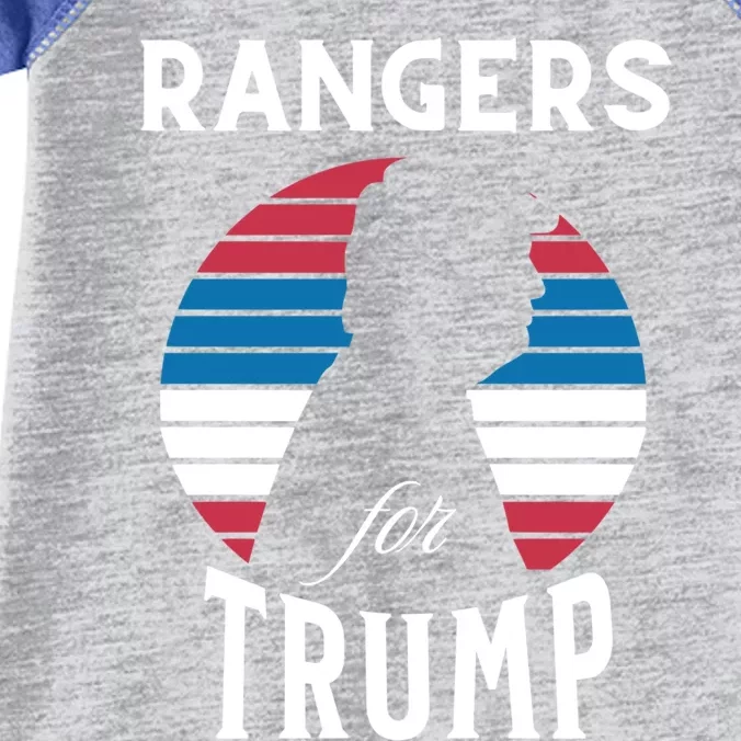 Rangers For Trump 2024 Take America Back Election Cute Gift Infant Baby Jersey Bodysuit