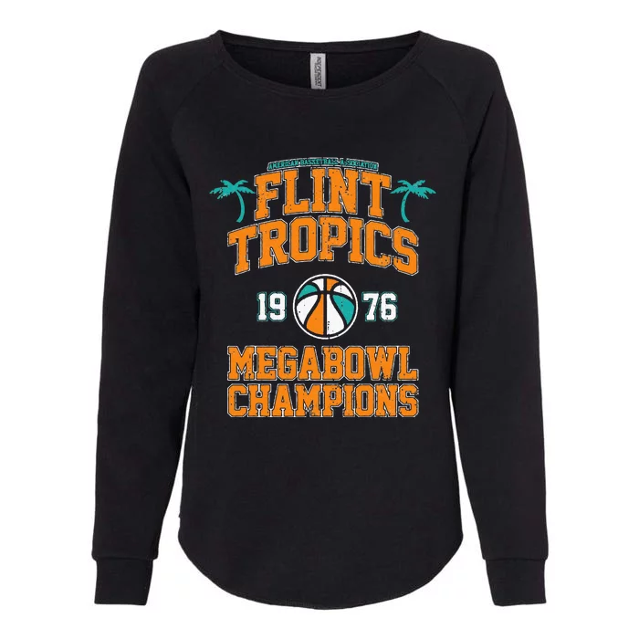 Retro Flint Tropics Vintage Megabowl Champions Volleyball Womens California Wash Sweatshirt