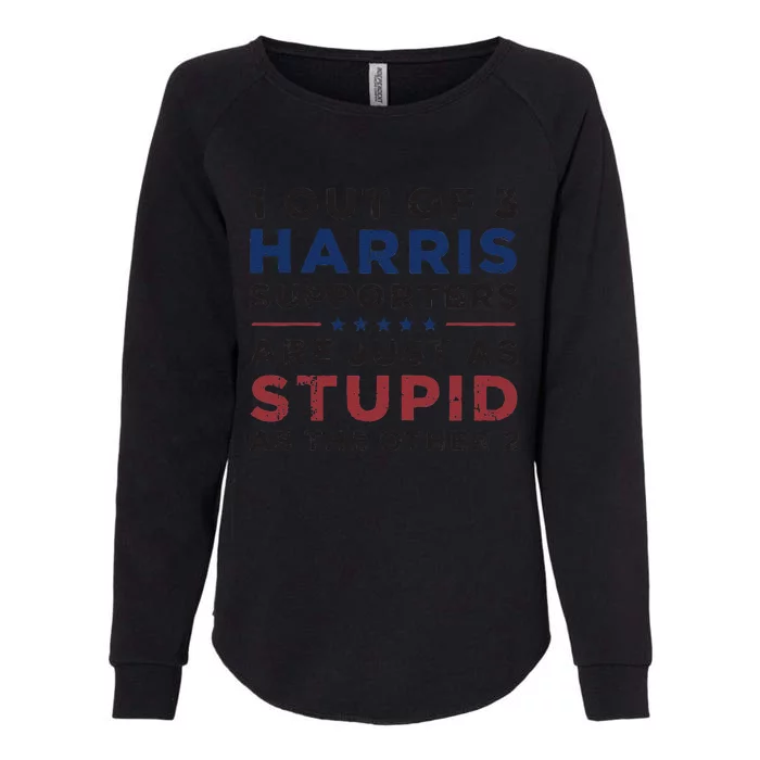 Retro Funny Trump 1 Out Of 3 Kamala Harris Supporters Womens California Wash Sweatshirt