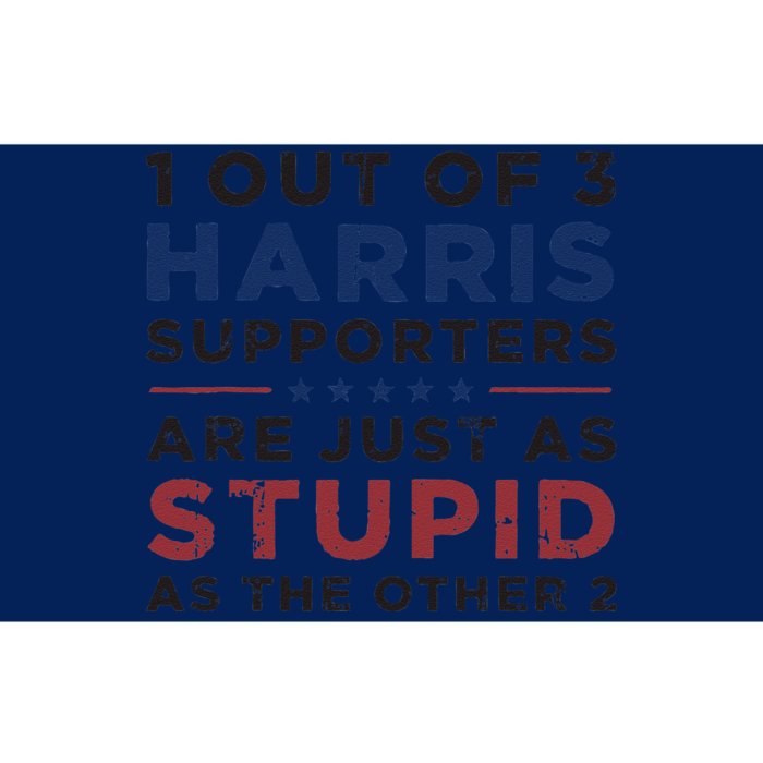 Retro Funny Trump 1 Out Of 3 Kamala Harris Supporters Bumper Sticker