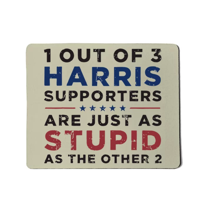 Retro Funny Trump 1 Out Of 3 Kamala Harris Supporters Mousepad