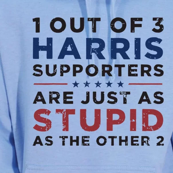 Retro Funny Trump 1 Out Of 3 Kamala Harris Supporters Unisex Surf Hoodie