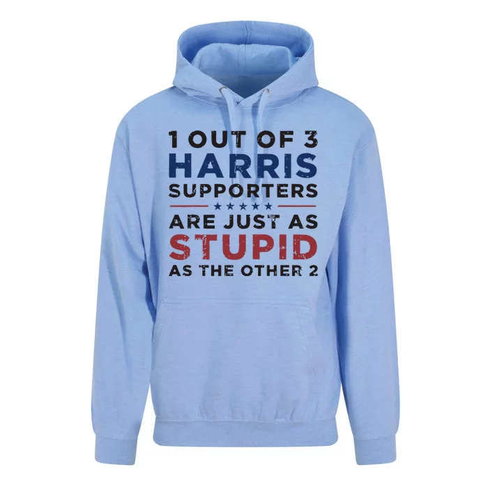 Retro Funny Trump 1 Out Of 3 Kamala Harris Supporters Unisex Surf Hoodie