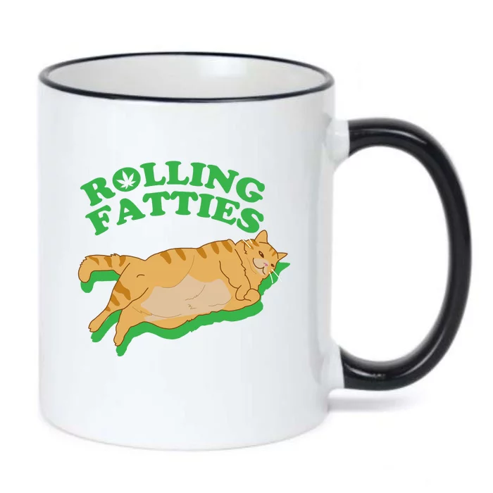 Rolling Fatties: The Purrfect Blend Of Cannabis And Cat Humor Black Color Changing Mug