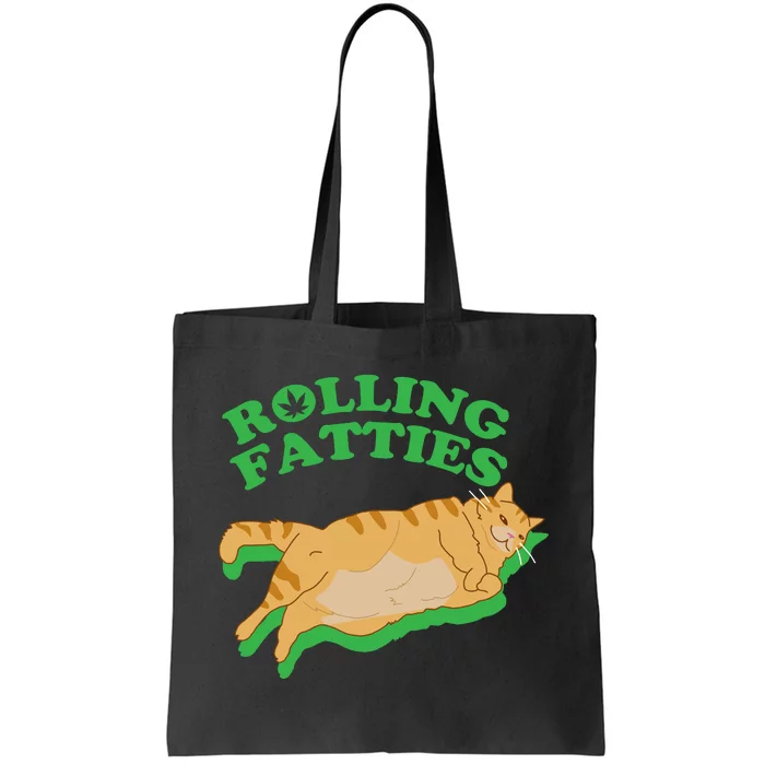 Rolling Fatties: The Purrfect Blend Of Cannabis And Cat Humor Tote Bag