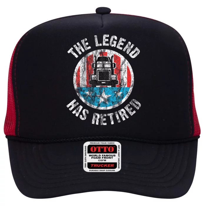 Retirement For Truckers Truck Driver High Crown Mesh Trucker Hat