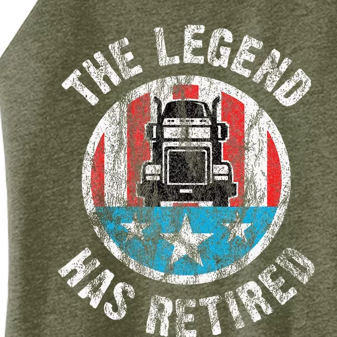 Retirement For Truckers Truck Driver Women’s Perfect Tri Rocker Tank