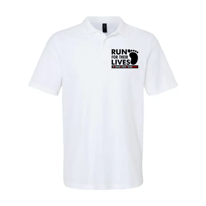 Run For Their Lives #Bring Them Home Now Softstyle Adult Sport Polo