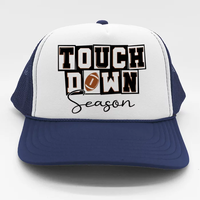 Retro Football Touchdown Season Trucker Hat