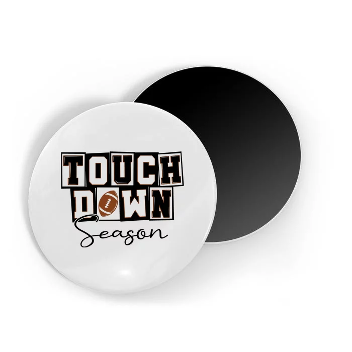 Retro Football Touchdown Season Magnet