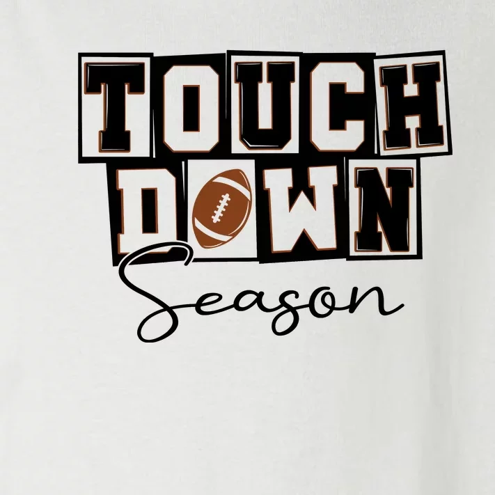 Retro Football Touchdown Season Toddler Long Sleeve Shirt