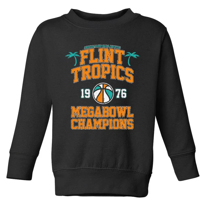 Retro Flint Tropics Vintage Megabowl Champions Volleyball Gift Toddler Sweatshirt