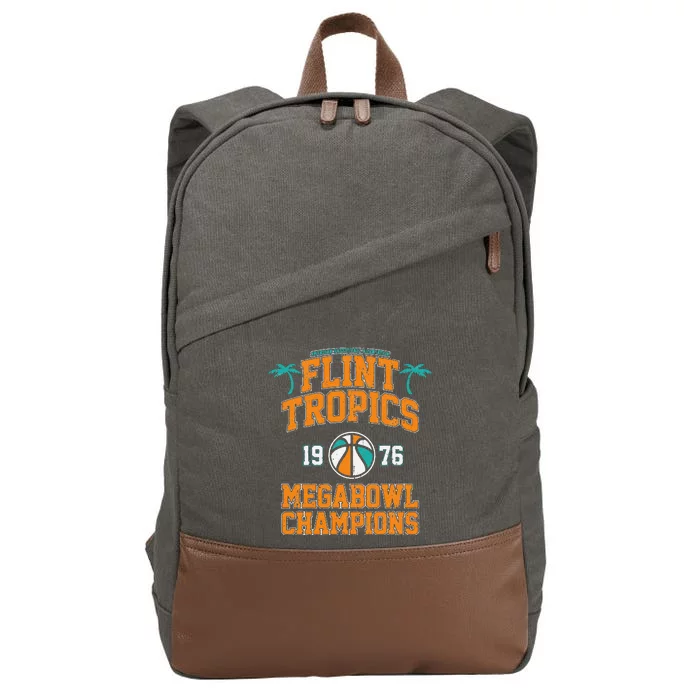 Retro Flint Tropics Vintage Megabowl Champions Volleyball Gift Cotton Canvas Backpack