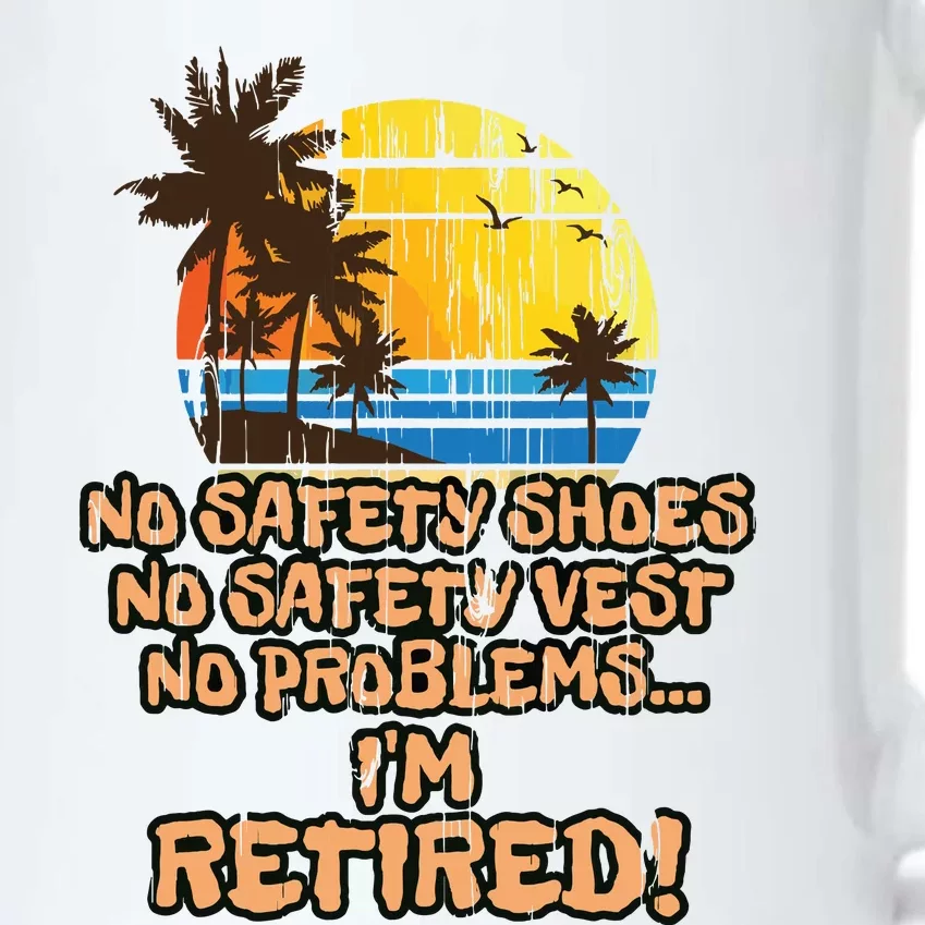 Retired For The Construction Worker Black Color Changing Mug