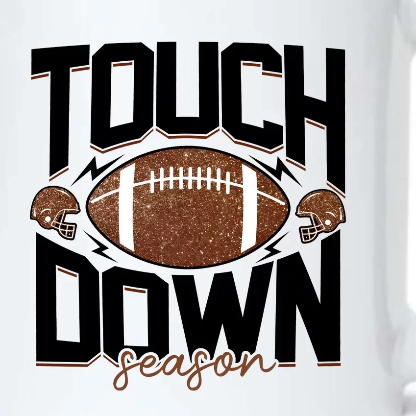 Retro Football Touch Down Season Black Color Changing Mug