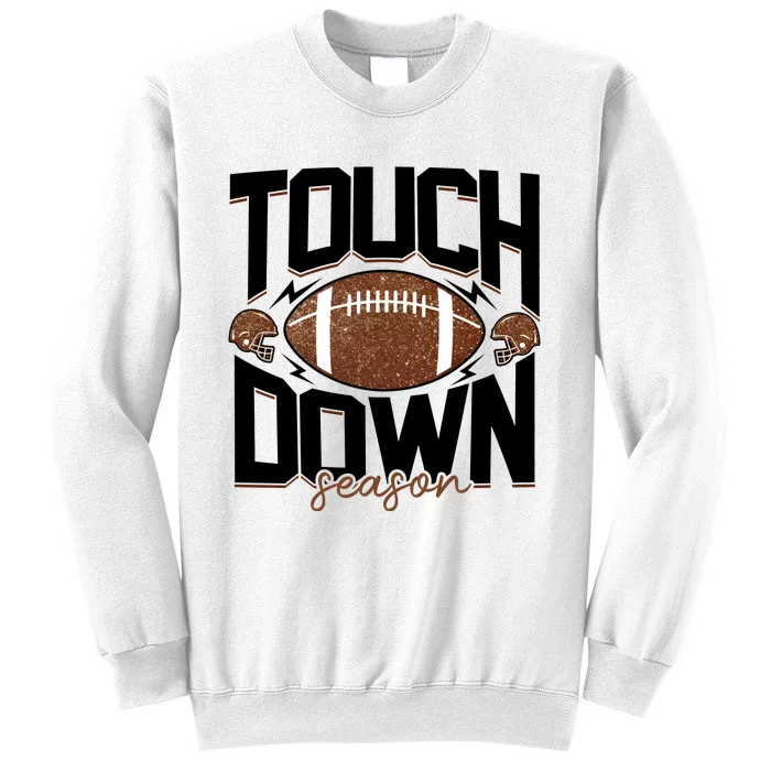 Retro Football Touch Down Season Sweatshirt